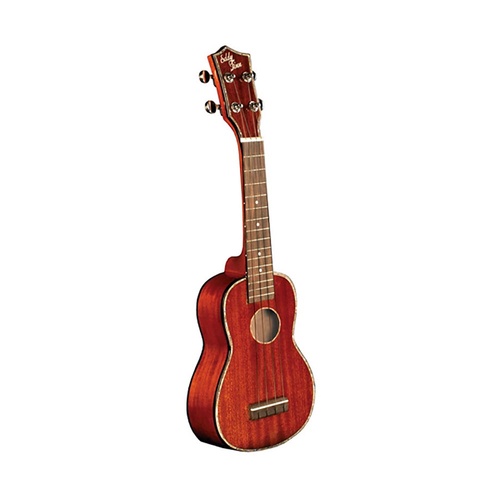 Eddy Finn EFTS-20 Concert Ukulele - Solid Mahogany with Gloss Finish and Abalone Binding