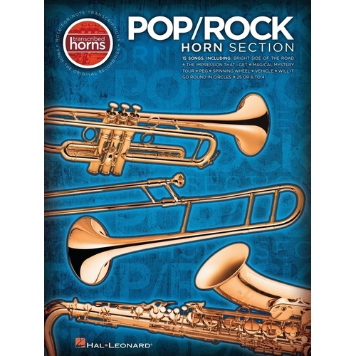 Pop/Rock Horn Section Transcribed Scores for Trombone and Trumpet - 176 Pages, Hal Leonard