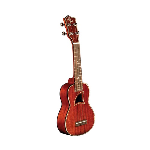 Eddy Finn EF-20 Concert Ukulele - Solid Mahogany Gloss Finish with Abalone Binding