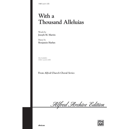 With a Thousand Alleluias SATB Choral Sheet Music