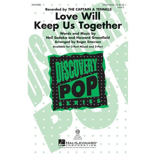 Love Will Keep Us Together 2Pt (Octavo)