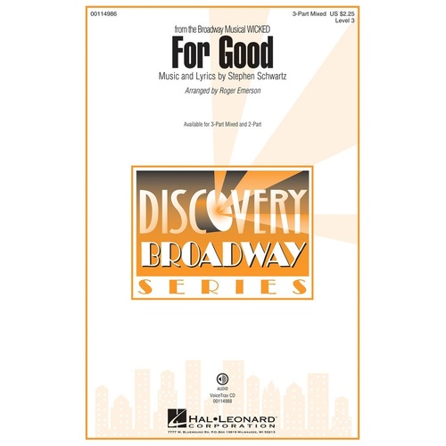 For Good VoiceTrax CD (CD Only)