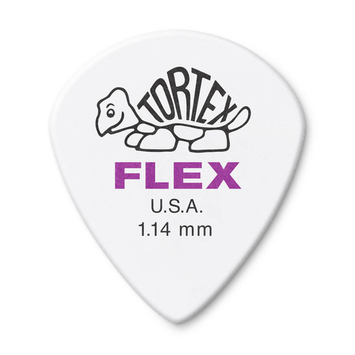 6 x Jim Dunlop Tortex Jazz III XL FLEX 1.14MM Gauge Guitar Picks 466R114 *NEW*