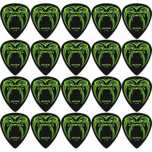 20 x Dunlop JAMES HETFIELD Black Fang 1.14mm Ultex Guitar Picks Metallica
