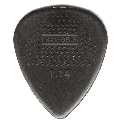 12 x Dunlop Max Grip Nylon 1.14mm Gauge Grey Guitar Picks Free Post