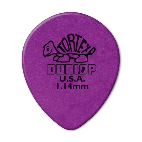 Jim Dunlop 1.14MM Tortex Teardrop Guitar Pick  (Single)