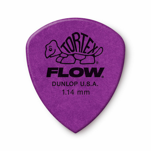 6 x Jim Dunlop Tortex FLOW 1.14MM Gauge Guitar Picks 558R Plectrums