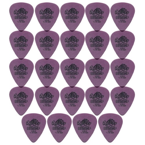 24 x Dunlop Tortex Standard 1.14mm Purple Guitar Picks Bulk Bag