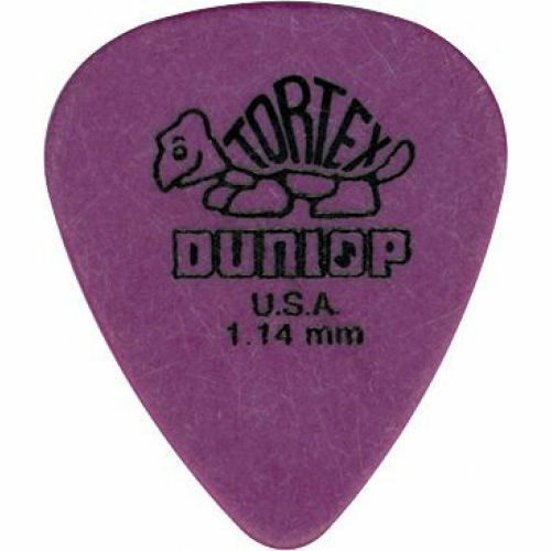 72 x Jim Dunlop Standard Tortex Purple 1.14mm Guitar Picks 418R Bulk Bag