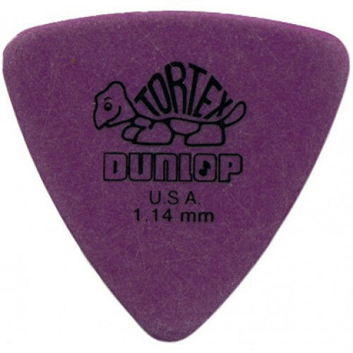 12 x Dunlop Tortex Triangle 1.14MM Gauge Guitar Picks 431R Plectrums