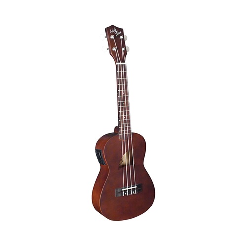 Eddy Finn Electric Concert Ukulele EF-1-CE - Basswood Top, Built-in Tuner, 3-Band EQ, Satin Finish
