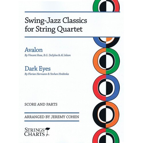 Avalon and Dark Eyes Swing Jazz String Quartet (Music Score/Parts)