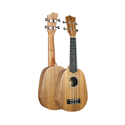 Eddy Finn Pineapple Concert Ukulele EF-PNAPL with Zebrawood Top and Mahogany Neck