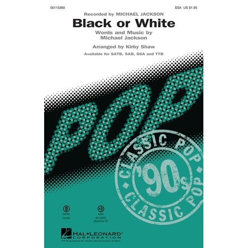 Black Or White SSA (Octavo)