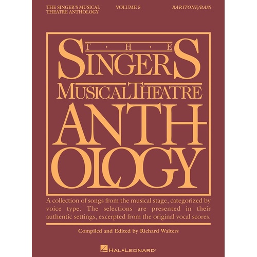 Singers Musical Theatre Anth V5 Baritone Bass (Softcover Book)