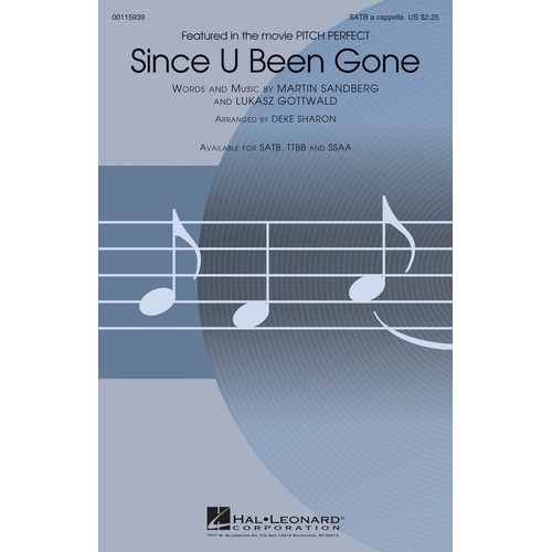 Since U Been Gone SATB (Octavo)