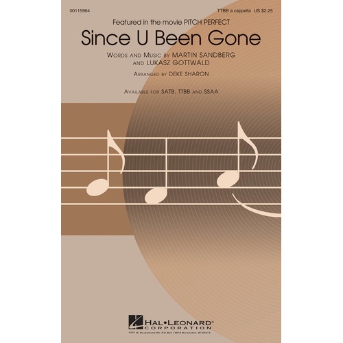 Since U Been Gone TTB (Octavo)