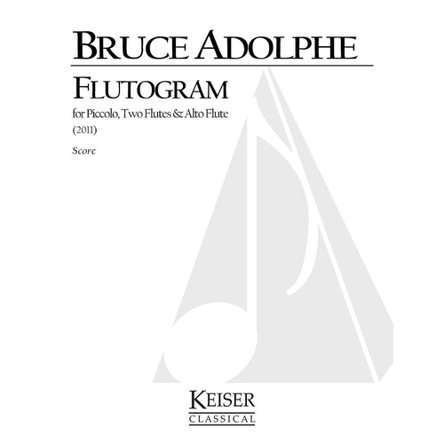 Adolphe - Flutogram Pic/2 Flutes/Alto Flute Score (Pod) (Music Score)