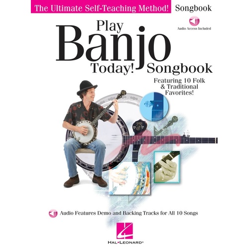 Play Banjo Today SongBook/Online Audio (Softcover Book/Online Audio)