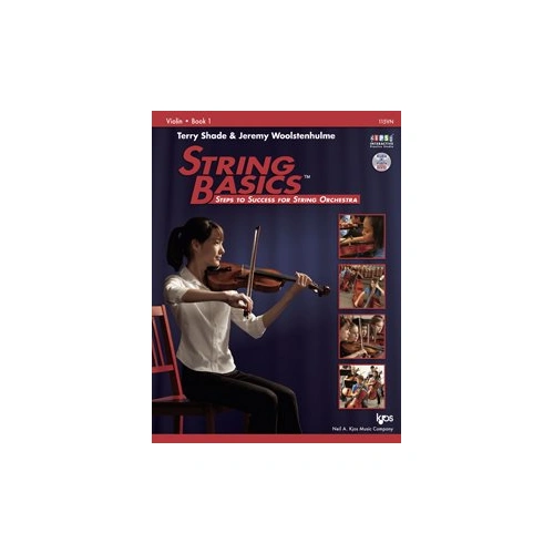 String Basics Book 1 for Violin by Jeremy Woolstenhulme and Terry Shade, 48 Pages, Neil A. Kjos Music Company