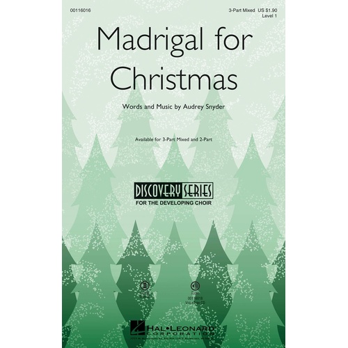 Madrigal For Christmas 2Pt (Octavo)