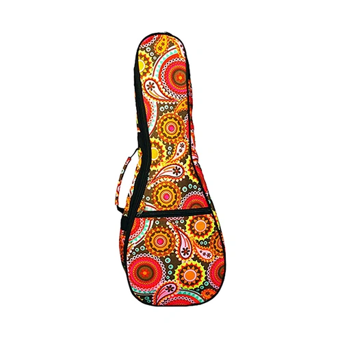 Eddy Finn Soprano Ukulele Bag with Detachable Straps, Heavy Duty Zippers, 6mm Padding, Accessory Pocket