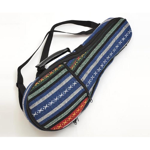 Eddy Finn Hippie Concert Ukulele Bag with Backpack Straps and Accessory Pocket