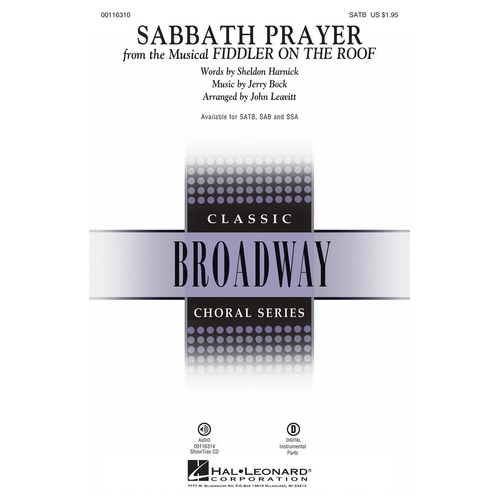 Sabbath Prayer (Fiddler On The Roof) SATB (Octavo)