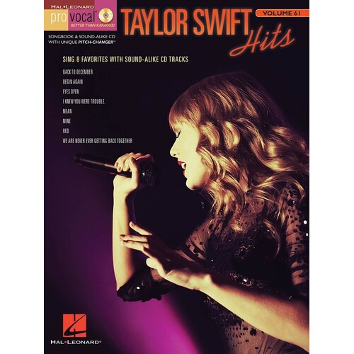 Taylor Swift Hits Pro Vocal Women V61 Book/CD (Softcover Book/CD)