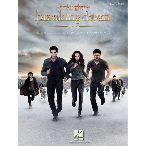 Twilight Breaking Dawn Part 2 Piano Solo Songbook