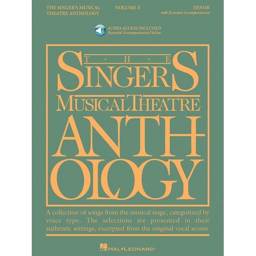 Singer's Musical Theatre Anthology Volume 5 Tenor Book