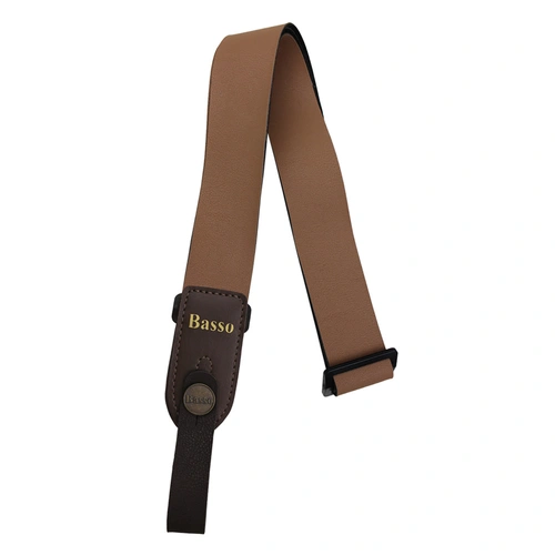 Basso Ukulele Strap - Economic Whiskey UK-13, 4cm Wide Synthetic, Recycled Materials, Adjustable Length 90cm to 1.4m