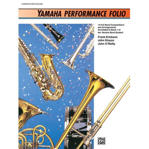 Yamaha Performance Folio Conductor Score by Erickson, Kinyon, O'Reilly - Concert Band Sheet Music