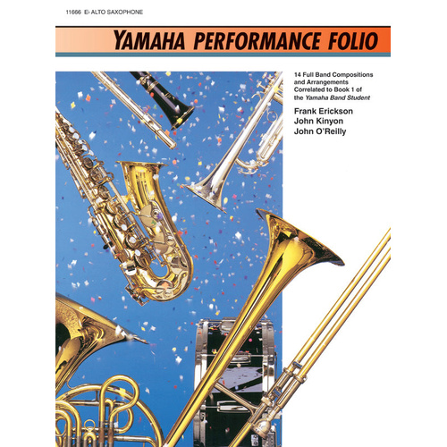 Yamaha Performance Folio for Eb Alto Saxophone