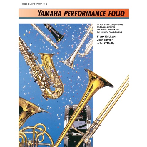 Yamaha Performance Folio Eb Alto Sax