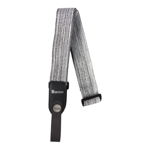 Basso Graphite Ukulele Strap UK-14 - 4cm Wide, Adjustable Length 90cm to 1.4m