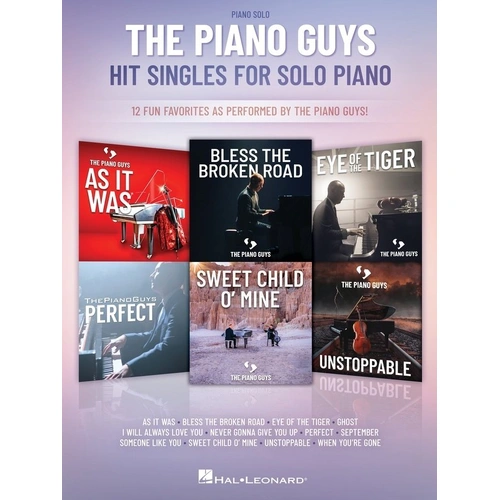The Piano Guys - Hit Singles for Piano Solo, 64 Pages, Hal Leonard