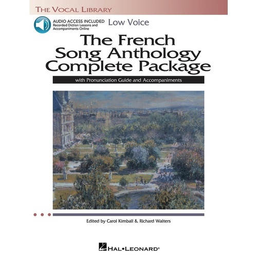 French Song Anthology Complete Book/5CDs Low Voice (Softcover Book/CD)