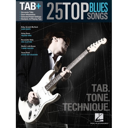 25 Top Blues Songs Guitar TAB Plus (Softcover Book)