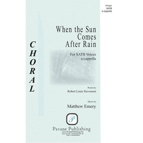 When The Sun Comes After Rain SATB A Cappella (Octavo)
