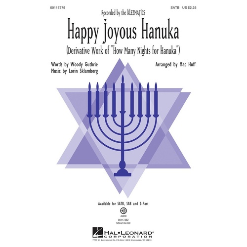 Happy Joyous Hanuka 2Pt (Octavo)