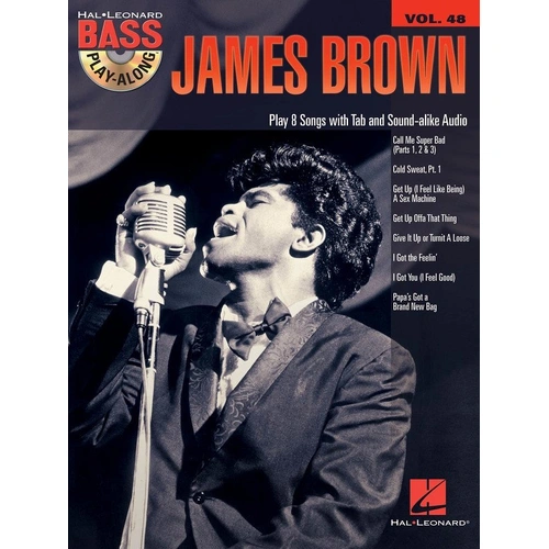 James Brown Bass Play-Along V48 BK/CD with Backing Tracks and Audio CD