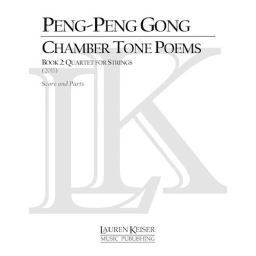 Chamber Tone Poems Bk 2 Quartet For Strings Sc/Pts (Pod) Score/Parts (Viola|Cello|2 Violins)
