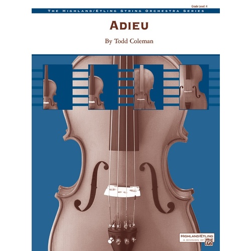 Adieu SO Gr 4 String Orchestra Sheet Music