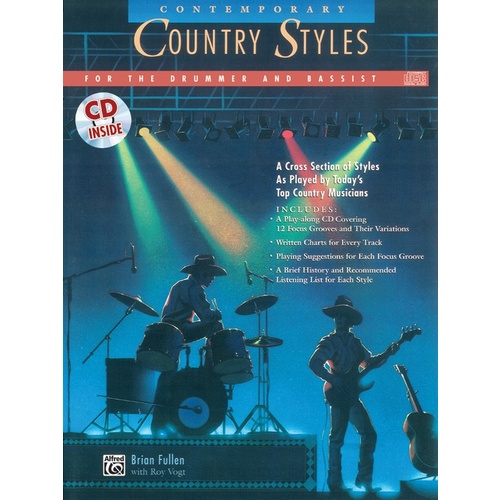 Contemporary Country Styles Drum/Bassist Book/CD