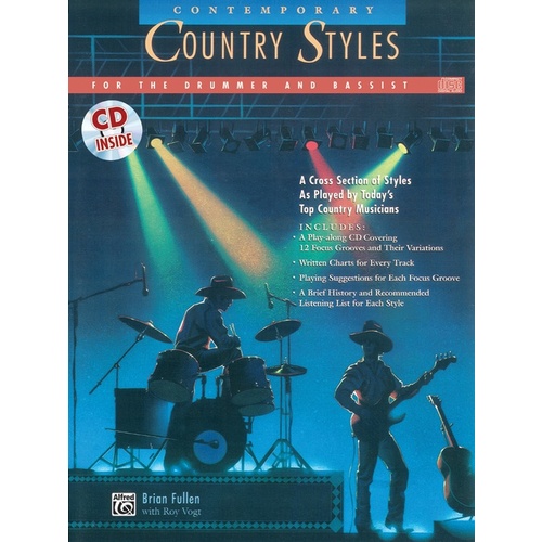 Contemporary Country Styles Drum/Bassist Book/CD
