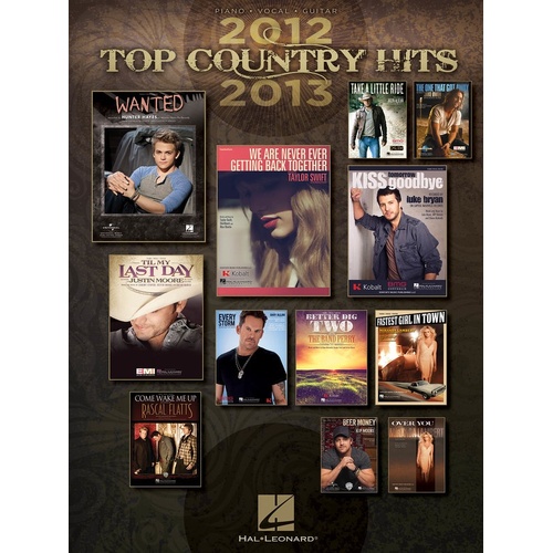 Top Country Hits Of 2012 - 2013 PVG (Softcover Book)
