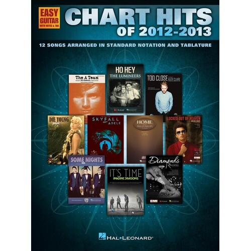 Chart Hits Of 2012 - 2013 Easy Guitar Notes and TAB (Softcover Book)