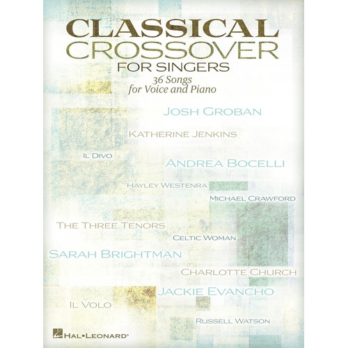 Classical Crossover For Singers (Softcover Book)