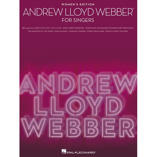 Andrew Lloyd Webber For Singers Womens Edition (Softcover Book)